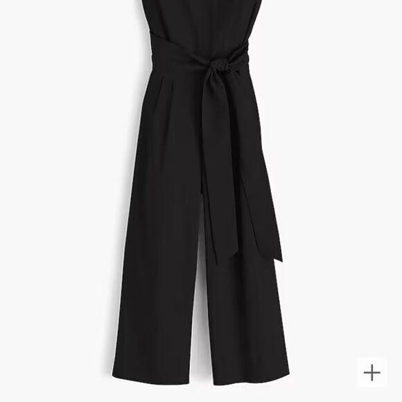 J. Crew Wrap-tie jumpsuit in stretch poplin New - Picture 9 of 9